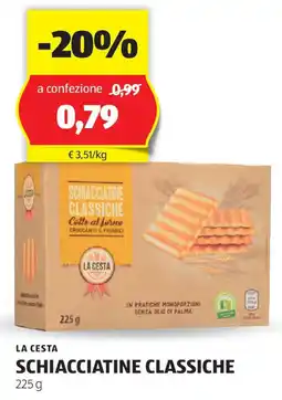 ALDI La cesta schiacciatine classiche offerta