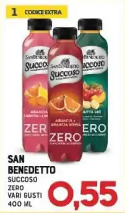 Gran Risparmio San benedetto succoso zero vari gusti offerta