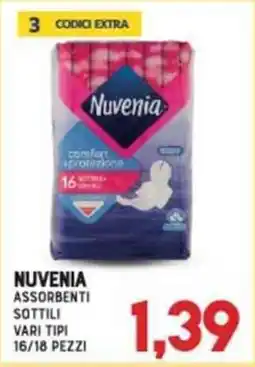 Gran Risparmio Nuvenia assorbenti sottili offerta