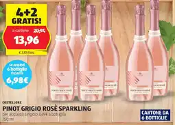ALDI Costellore pinot grigio rosè sparkling offerta