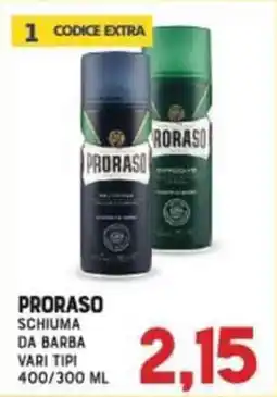 Gran Risparmio Proraso schiuma da barba vari tipi offerta