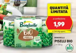 ALDI Bonduelle piselli bio offerta