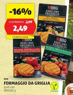 ALDI BBQ Formaggio da griglia offerta