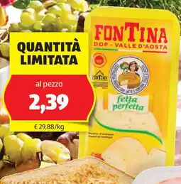 Fontina fetta perfetta DOP