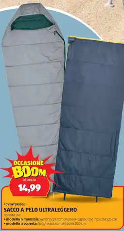 ALDI Adventuridge sacco a pelo ultraleggero offerta