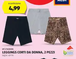 ALDI UP 2 FASHION Leggings corti da donna, 2 pezzi offerta
