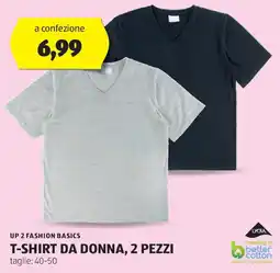 ALDI UP 2 FASHION BASICS T-shirt da donna, 2 pezzi offerta