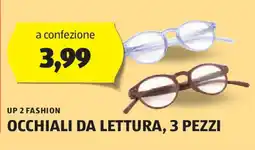 ALDI UP 2 FASHION Occhiali da lettura, 3 pezzi offerta