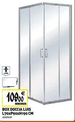 Tecnomat BOX DOCCIA LUIS L70xP90xH190 CM offerta