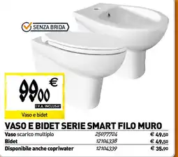 Tecnomat Vaso e serie smart filo muro offerta