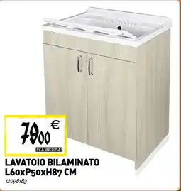 Tecnomat Lavatoio bilaminato L60xP50xH87 CM offerta