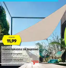 ALDI BELAVI Tenda parasole da giardino offerta