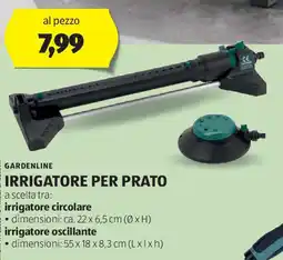 ALDI GARDENLINE Irrigatore per prato offerta