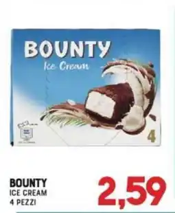 Gran Risparmio Bounty ice cream 4 pezzi offerta