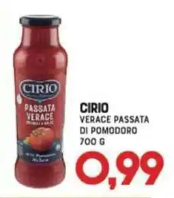 Gran Risparmio Cirio verace passata di pomodoro offerta