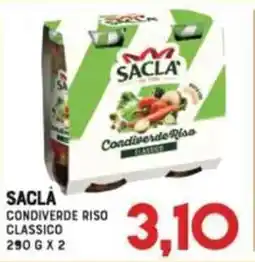 Gran Risparmio Sacla condiverde riso classico offerta