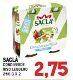Gran Risparmio Sacla condiverde riso leggero offerta
