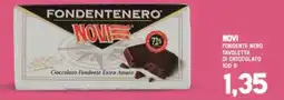 Gran Risparmio Novi fondente nero tavoletta di cioccolato offerta
