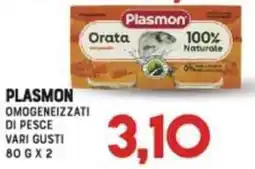 Gran Risparmio Plasmon omogeneizzati di pesce vari gusti offerta