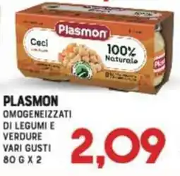 Gran Risparmio Plasmon omogeneizzati di legumi e verdure vari gusti offerta