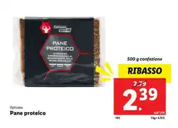 Lidl Optisana Pane proteico offerta