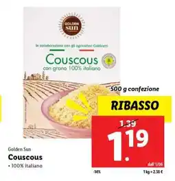 Lidl Golden Sun Couscous offerta