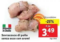 Lidl Sovracosce di pollo senza osso con aromi offerta