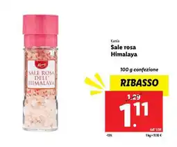 Lidl Kania Sale rosa Himalaya offerta