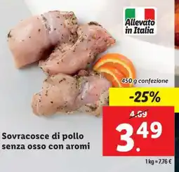 Lidl Sovracosce di pollo senza osso con aromi offerta