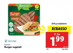 Lidl Vemondo Burger vegetali offerta