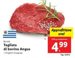 Lidl Tagliata di bovino Angus offerta