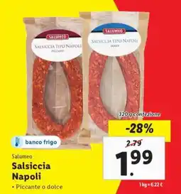 Lidl Salumeo Salsiccia Napoli offerta