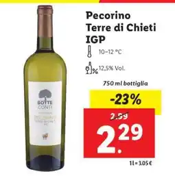 Lidl Pecorino Terre di Chieti IGP offerta