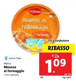 Lidl Milbona Mousse al formaggio offerta