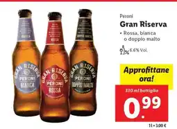 Lidl Peroni Gran Riserva offerta