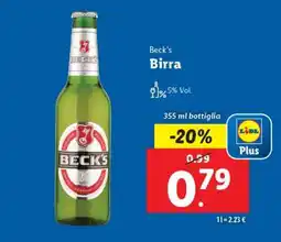 Lidl Beck's - Birra offerta