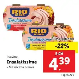 Lidl RIO MARE Insalatissime offerta