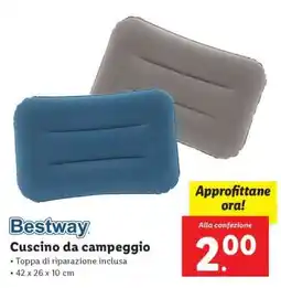 Lidl Bestway Cuscino da campeggio offerta