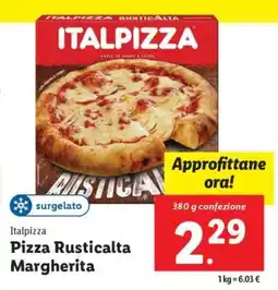 Lidl Italpizza Pizza Rusticalta Margherita offerta