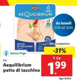 Lidl AIA Aequilibrium Petto di Tacchino offerta