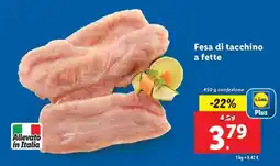 Lidl Fesa Di Tacchino A Fette offerta