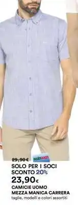 Coop CAMICIE UOMO MEZZA MANICA CARRERA offerta