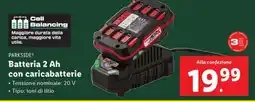 Lidl PARKSIDE Batteria 2 Ah con caricabatterie offerta