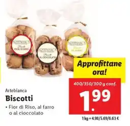 Lidl Artebianca Biscotti offerta