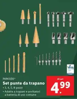 Lidl PARKSIDE Set punte da trapano offerta