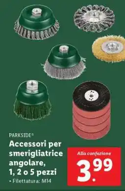 Lidl PARKSIDE Accessori per smerigliatrice angolare offerta