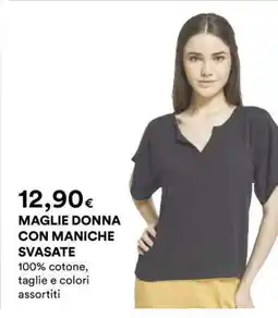 Coop MAGLIE DONNA CON MANICHE SVASATE offerta