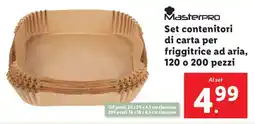 Lidl Set contenitori di carta per friggitrice ad aria offerta
