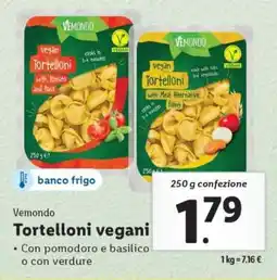 Lidl Tortelloni vegani offerta