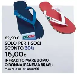 Coop Infradito Mare Uomo o Donna Ipanema Brasil offerta